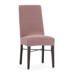 Pack 2 housses de chaise avec dossier extensible rose 40 *…