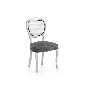 Pack 2 housses de chaise extensible gris foncé 40 - 50 cm