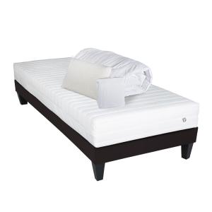 Pack  90x200 cm  Matelas Latex   Sommier Bois   Accessoires