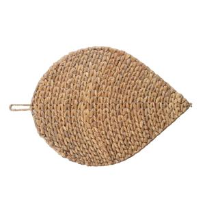 Pack de 4 sets de table en fibres naturelles en forme de fe…