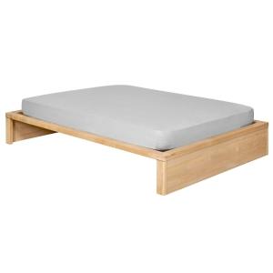 Pack lit avec matelas bois massif hêtre 120x200 cm