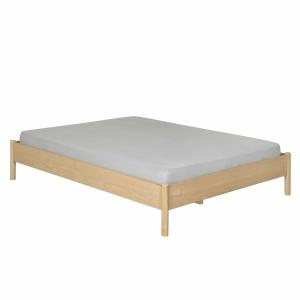 Pack lit avec matelas bois massif hêtre 160x200 cm