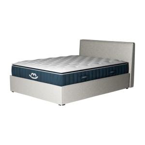 Pack lit coffre et matelas hybride 160x200 épais 30cm