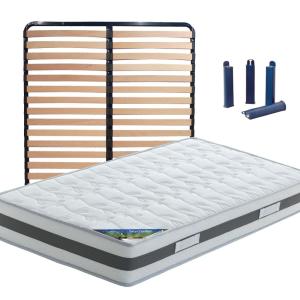 Pack  matelas   lattes 120x190   pieds