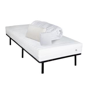 Pack    Matelas Mousse HD   Sommier   Accessoires 90x190 cm
