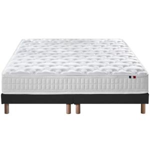 Pack matelas ressorts et sommier et couette et oreillers 2x…