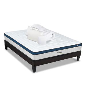 Pack    Matelas Ressorts   Sommier   Accessoires 140x190 cm