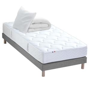 Pack matelas ressorts   sommier   couette   oreillers 90x190