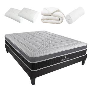 Pack    Matelas   Sommier   Accessoires 140x200 cm