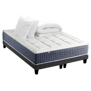 Pack ressort 7 zones mémoire forme sommier couette oreiller…