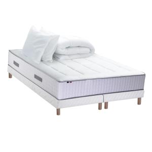 Pack ressort 7 zones mémoire forme sommier couette oreiller…