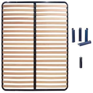 Pack  sommier 2x20 lattes 120x190cm   pieds bleus   pied ce…