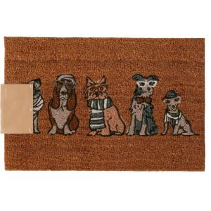 Paillasson coco chiens 60x40x1.5cm