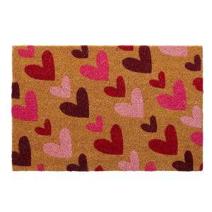 Paillasson coco coeurs 60x40x1.5cm