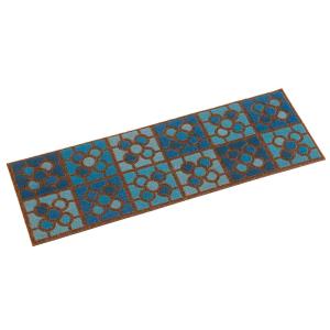 Paillasson coco et caoutchouc façon carreaux 75x25x5cm