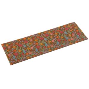Paillasson coco et caoutchouc fleuri 75x25x5cm