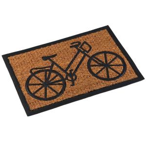 Paillasson coco et caoutchouc vélo 60x40x2cm