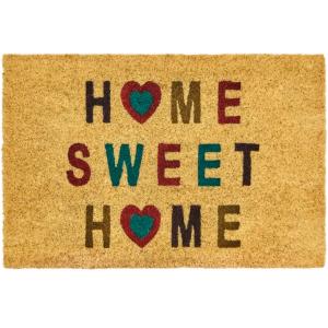 Paillasson coco Home Sweet Home 60x40x1.5cm