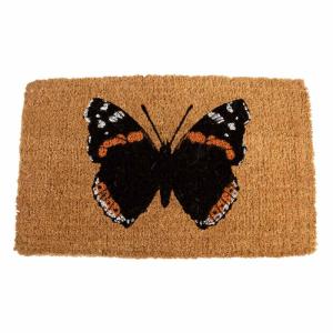 Paillasson coco papillon 75 x 45 cm naturel