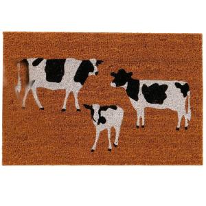 Paillasson coco vaches 60x40x1.5cm