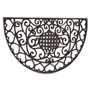 Paillasson Demi-Lune Fonte Marron 59x36.5x2cm - Décoration…