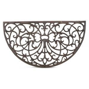 Paillasson Demi Lune Fonte Marron 66.5cm - Décoration d'Aut…