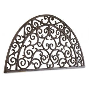 Paillasson Demi-Lune Fonte Marron 66x37.5x2cm - Décoration…