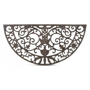 Paillasson Demi Lune Fonte Marron 73.5cm - Décoration d'Aut…