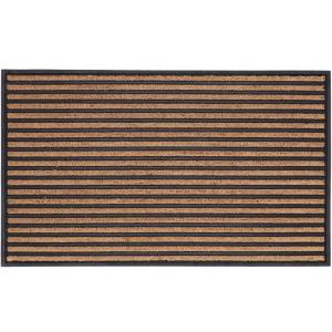 Paillasson en caoutchouc et coco 76 x 45,5 cm traits