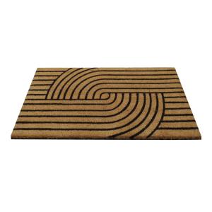 Paillasson en fibres de coco imprimé graphique 60x90