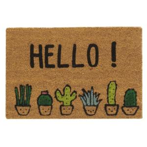 Paillasson hello en coco 40 x 60 cm