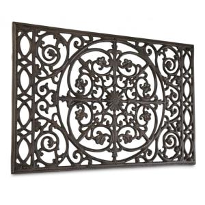 Paillasson rectangulaire fonte marron