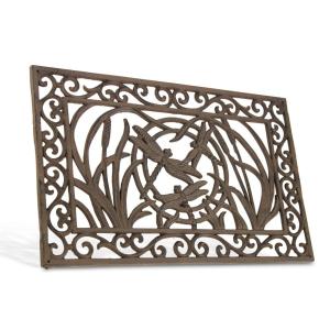 Paillasson Rectangulaire Fonte Marron 59x2x37cm - Décoratio…