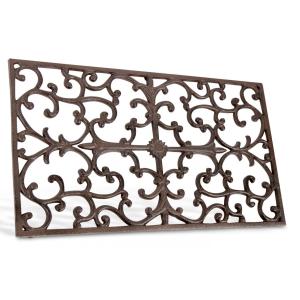 Paillasson Rectangulaire Fonte Marron 65x2x37cm - Décoratio…