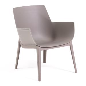 Paire de fauteuils d'extérieur / de jardin taupe