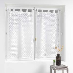 Paire de voilages blanc 60 x 120 cm