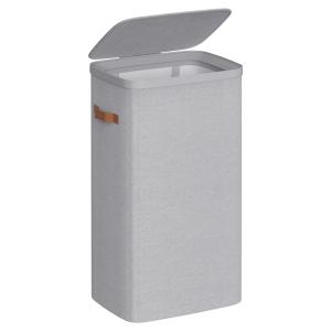 Panier à linge 100 l interne amovible 42 x 32 x 75 cm gris