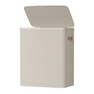 Panier à linge avec couvercle et poignées doublure amovible…