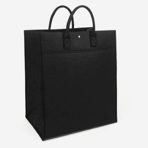 Panier à linge nomade en polyester noir