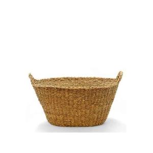 Panier à linge tressé en osier buanderie L44cm