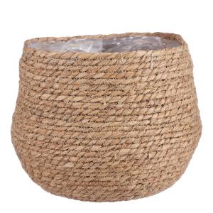 Panier à plantes Marron clair Algue H24xl26xL26cm