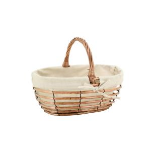 Panier ajouré en osier et jute 35 cm