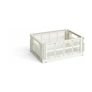 Panier blanc en polypropylène recyclé 26,5 cm design perfor…