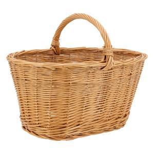 Panier crocane en osier buff