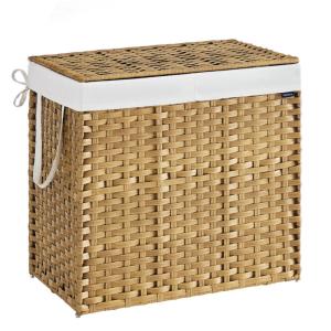 Panier de rangement 160 l avec couvercle pliable couleur bo…