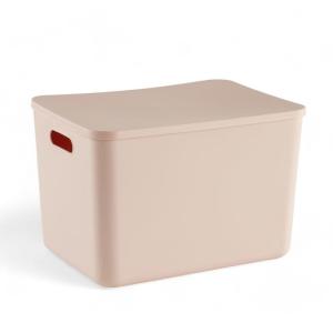 Panier de rangement avec couvercle plastique  26x18cm Rose