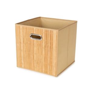 Panier de rangement en bambou ANJI 31 x 31 x H.31 cm