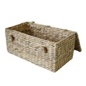 Panier de rangement en jonc de mer naturel 32 x 17 x 15 cm