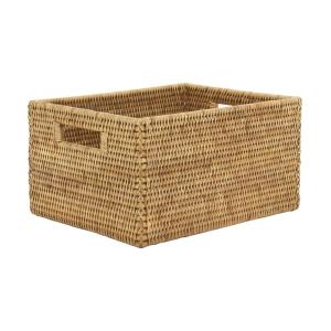 Panier de rangement en rotin naturel 24 x 19 x 13 cm