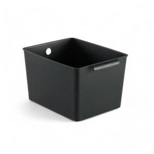 Panier de rangement plastique  25x19cm Noir